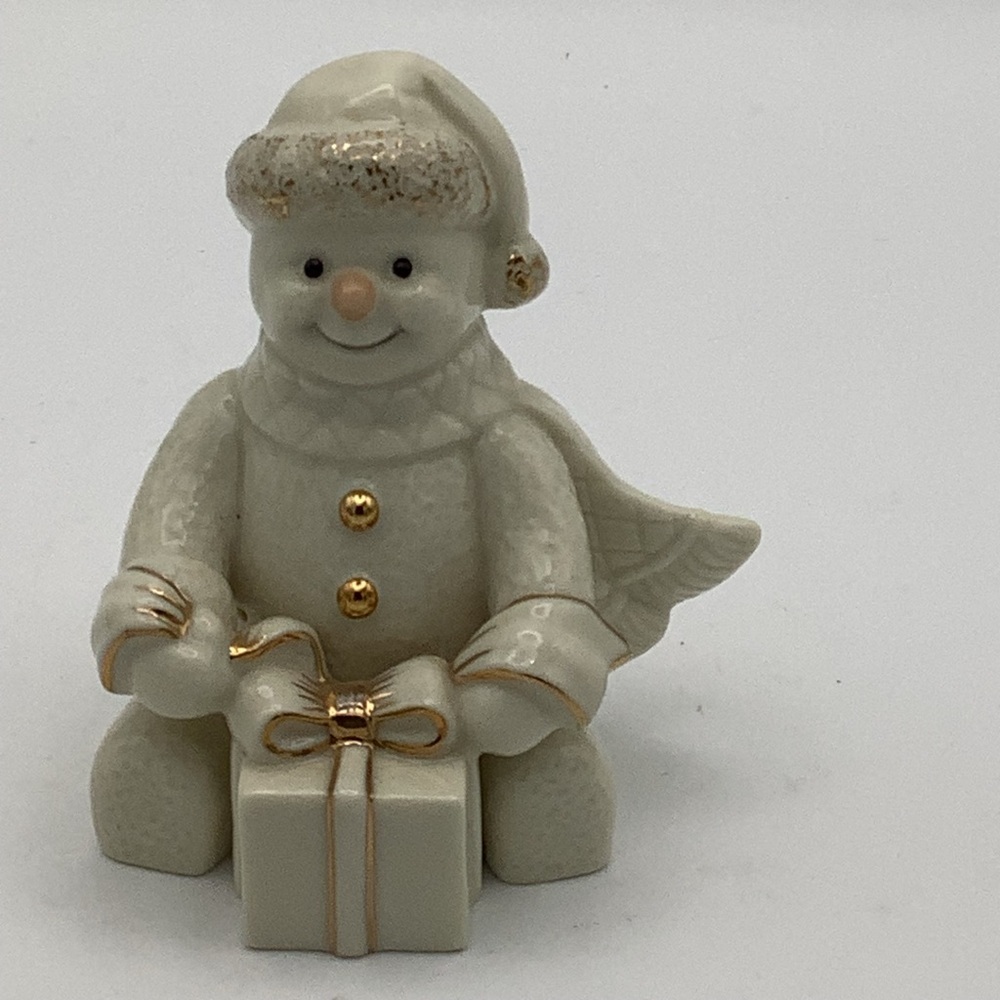 Lenox Snowman Figurine with Present